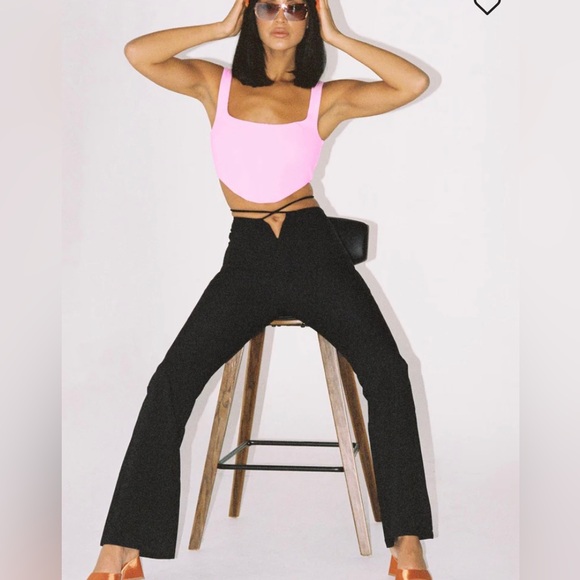 PRINCESS POLLY LOVEY BLACK PANTS NWT SIZE 6 - Picture 2 of 7